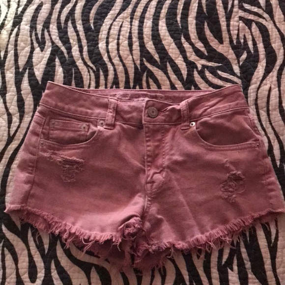 American Eagle Distressed Purple Shorts🌸 - Picture 1 of 1
